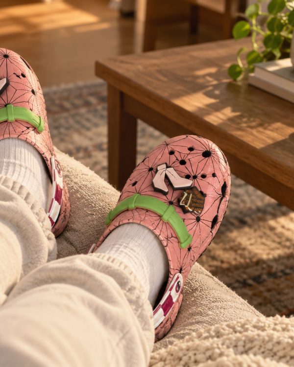 Nezuko Clogs worn at home