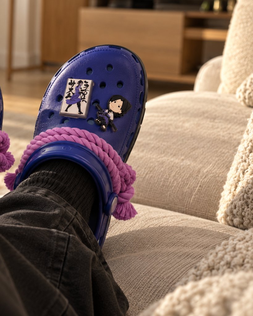 Sasuke Clogs worn at home