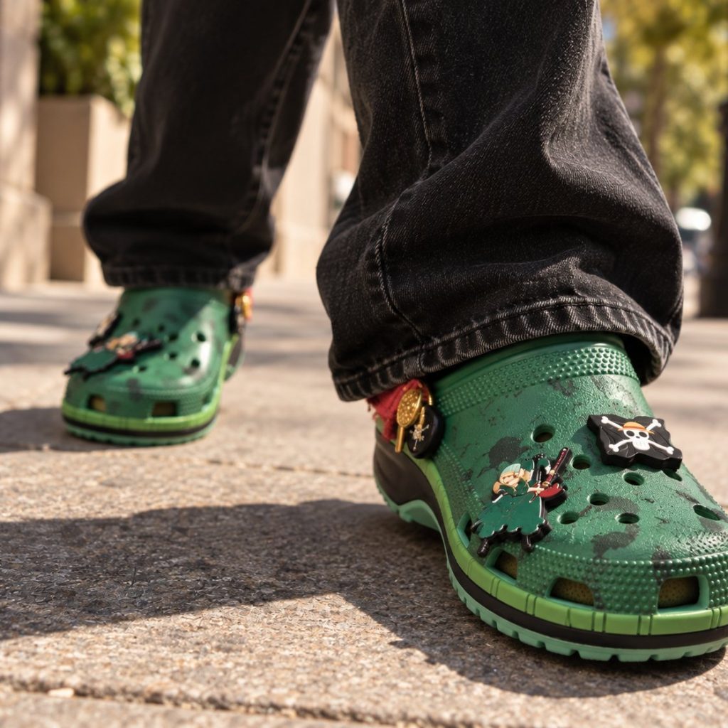 Zoro Clogs worn with a casual outfit